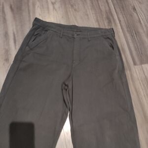 American Eagle Outfitters Dark Gray Wide Leg Pants. Khaki